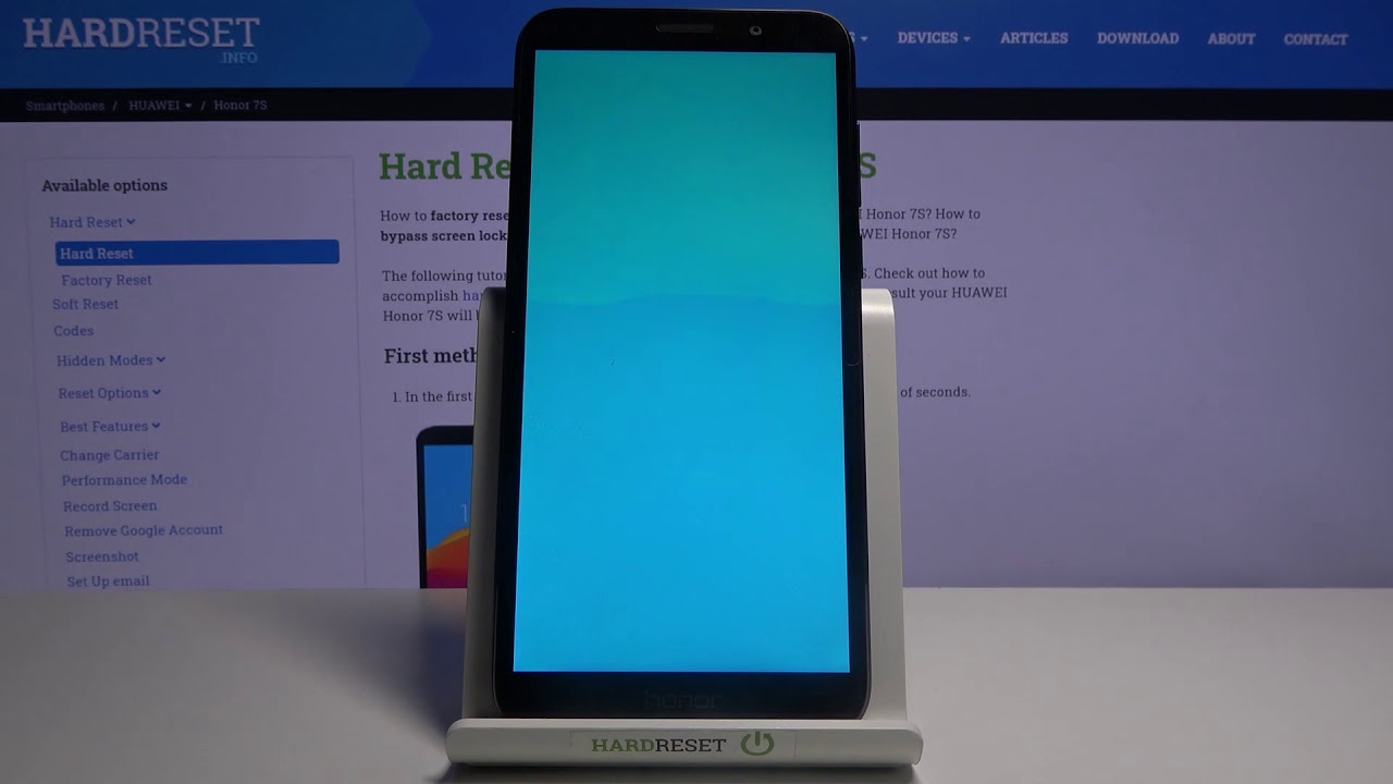 How to Bypass Google Verification on HUAWEI Honor 7S – Remove Factory Reset Protection
