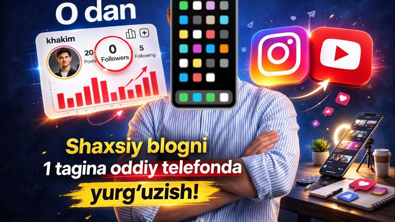 Oddiy telefon orqali shaxsiy blog yuritish!                         #shaxsiybrend #uzbekistan 