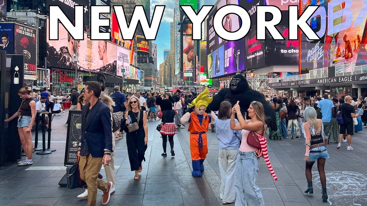 New York City Manhattan Labor Day 2026 Walk Times Square & Bryant Park