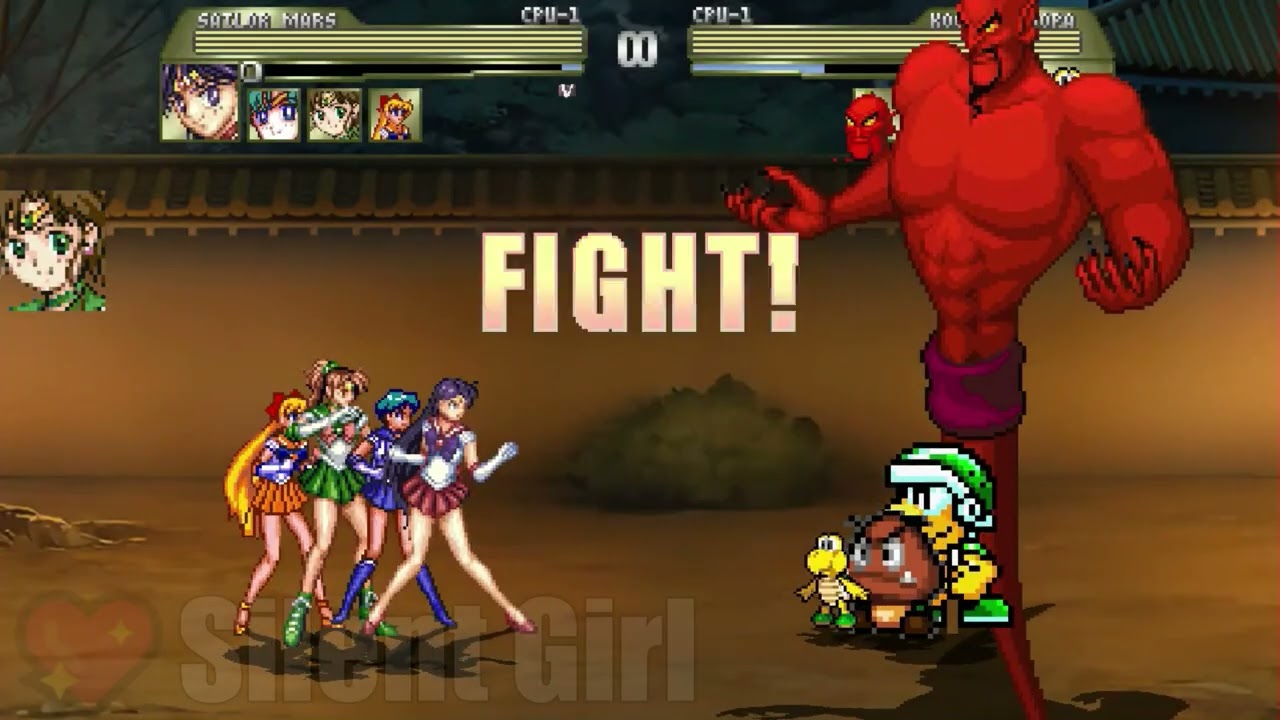 REQUESTED BY @cornburygetdestroyed: Team Sailor Mars vs Team Koopa Troopa - Mugen Battle