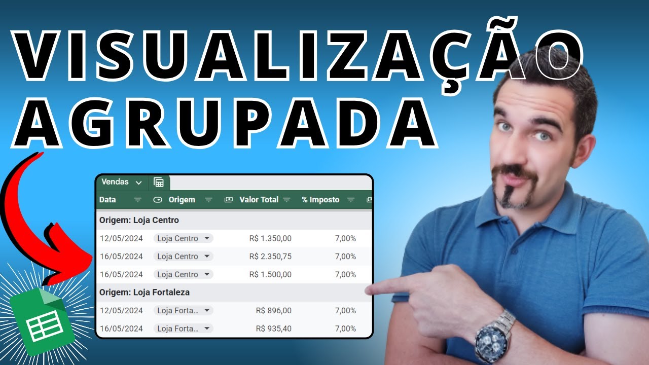 Visualização agrupada no novo recurso de tabelas do Planilhas Google! | Google Sheets