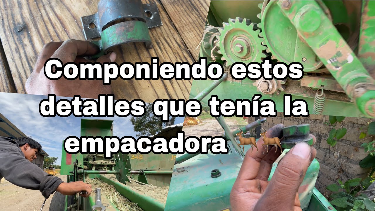 #agriculture Componiendo el buje de la empacadora y componiendo el alimentador