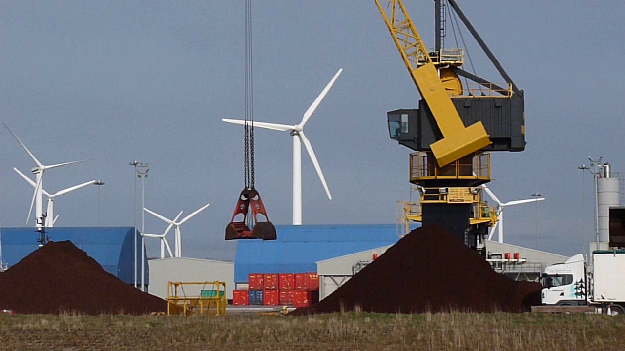 Workington dock cranes