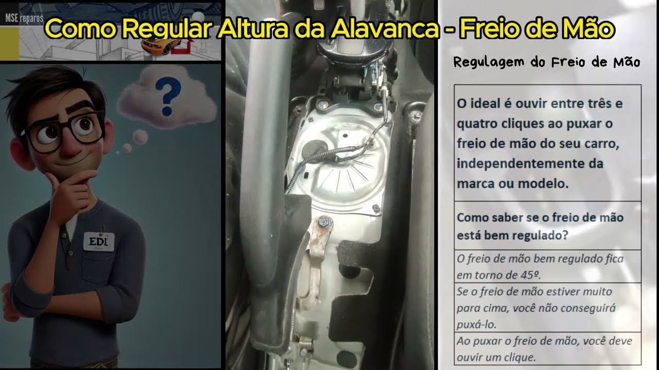 Como Regular Altura da Alavanca do Freio de Mão Honda Fit