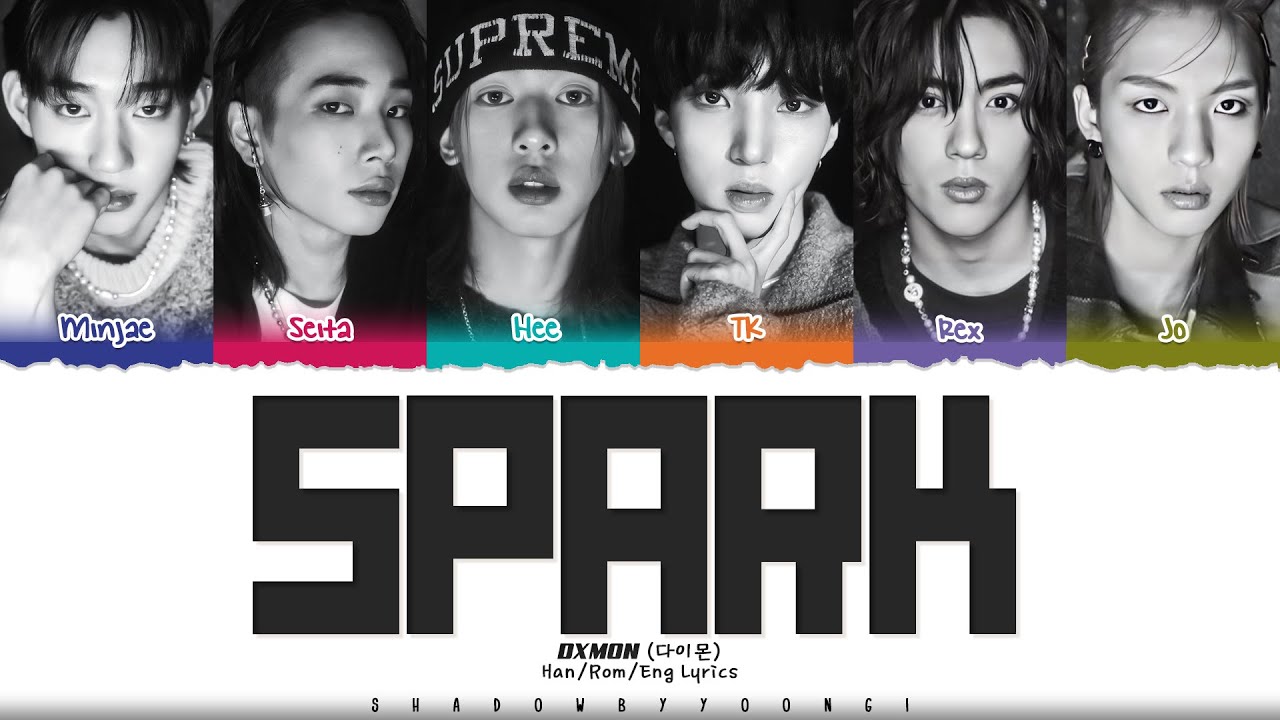 DXMON (다이몬) 'SPARK' Lyrics [Color Coded Han_Rom_Eng] | ShadowByYoongi
