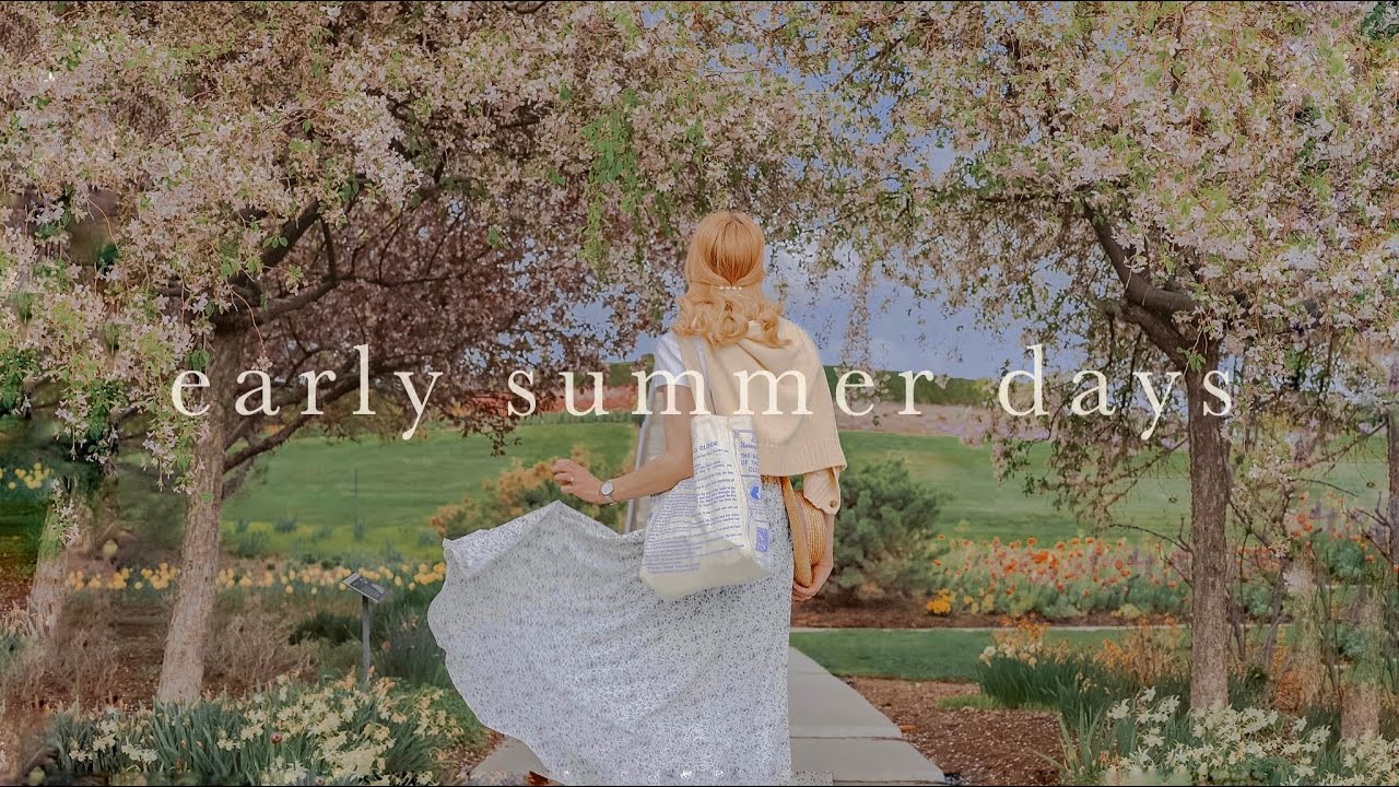 romanticizing early summer days 🌼🌦️ raspberry cookies, sunset picnics &  journaling for self care