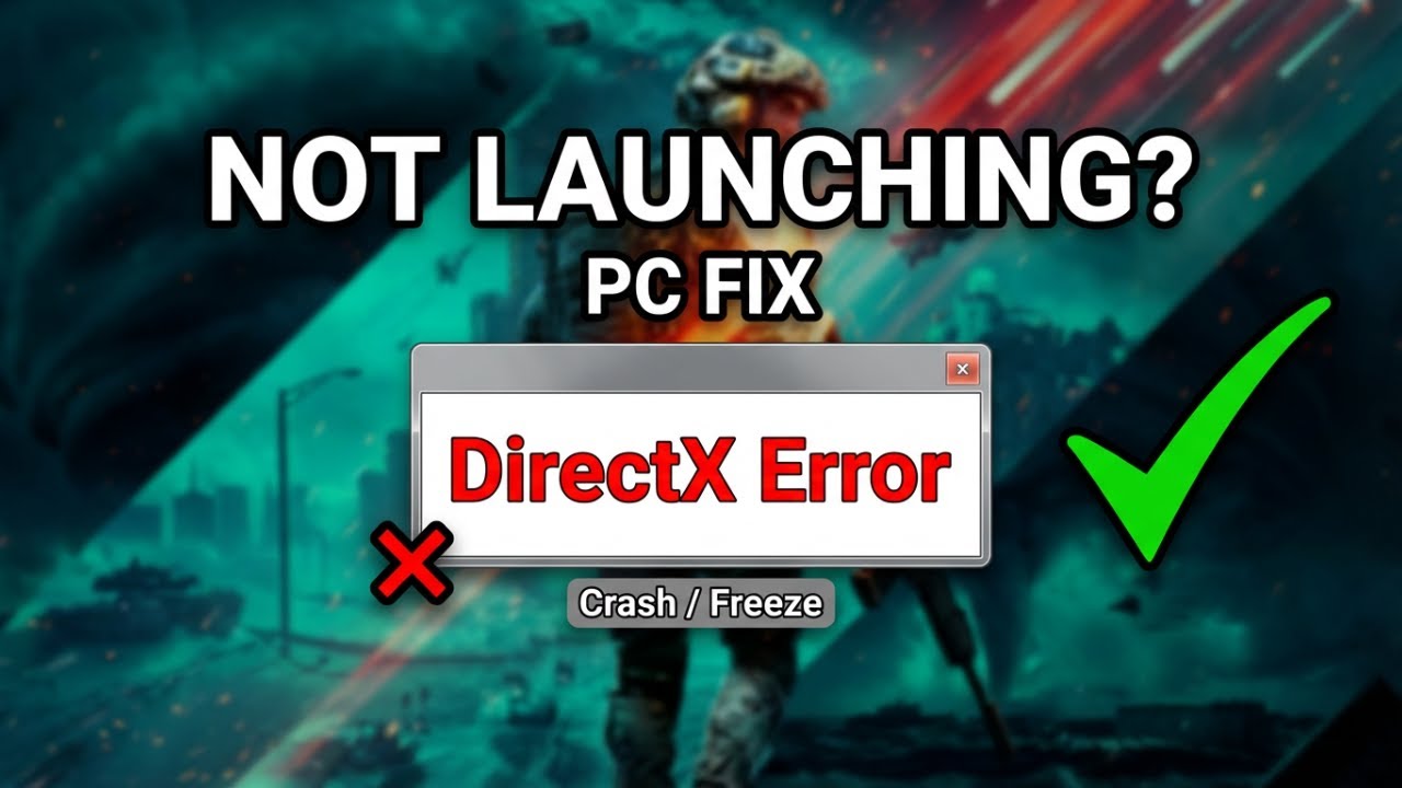 How to Fix Battlefield 2042 Not Launching, Crashing, Freezing, Black Screen, DirectX Errors (PC)