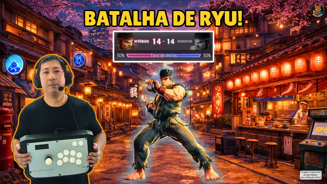 EMPATE 14×14! 🔥 Ryu vs Ryu – Partida DECISIVA | Street Fighter 6