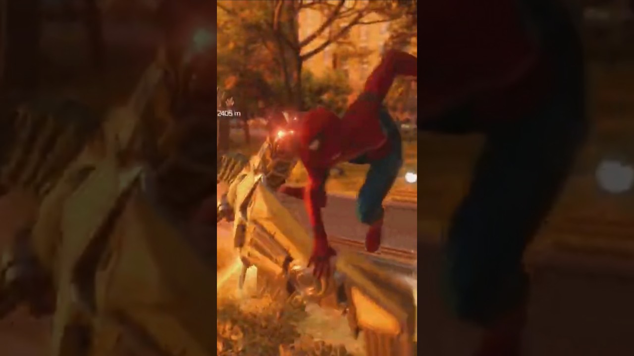 Tjstylesplays Spiderman 2. this game feels like a movie 🎬 #shorts #gamingshorts #spiderman