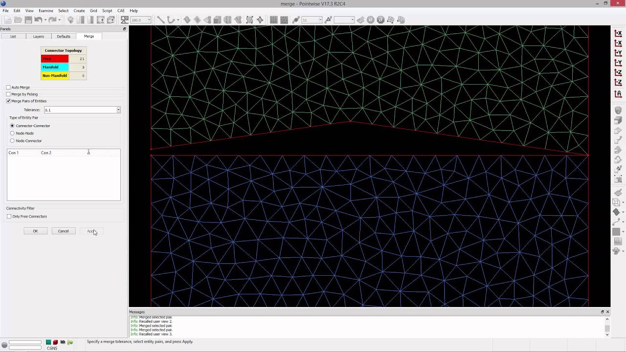 Fault Tolerant Meshing Using Grid Merge