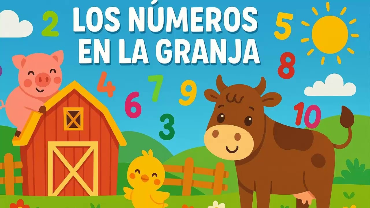 🎶🐮🐥 Los números en la granja🦆🐷