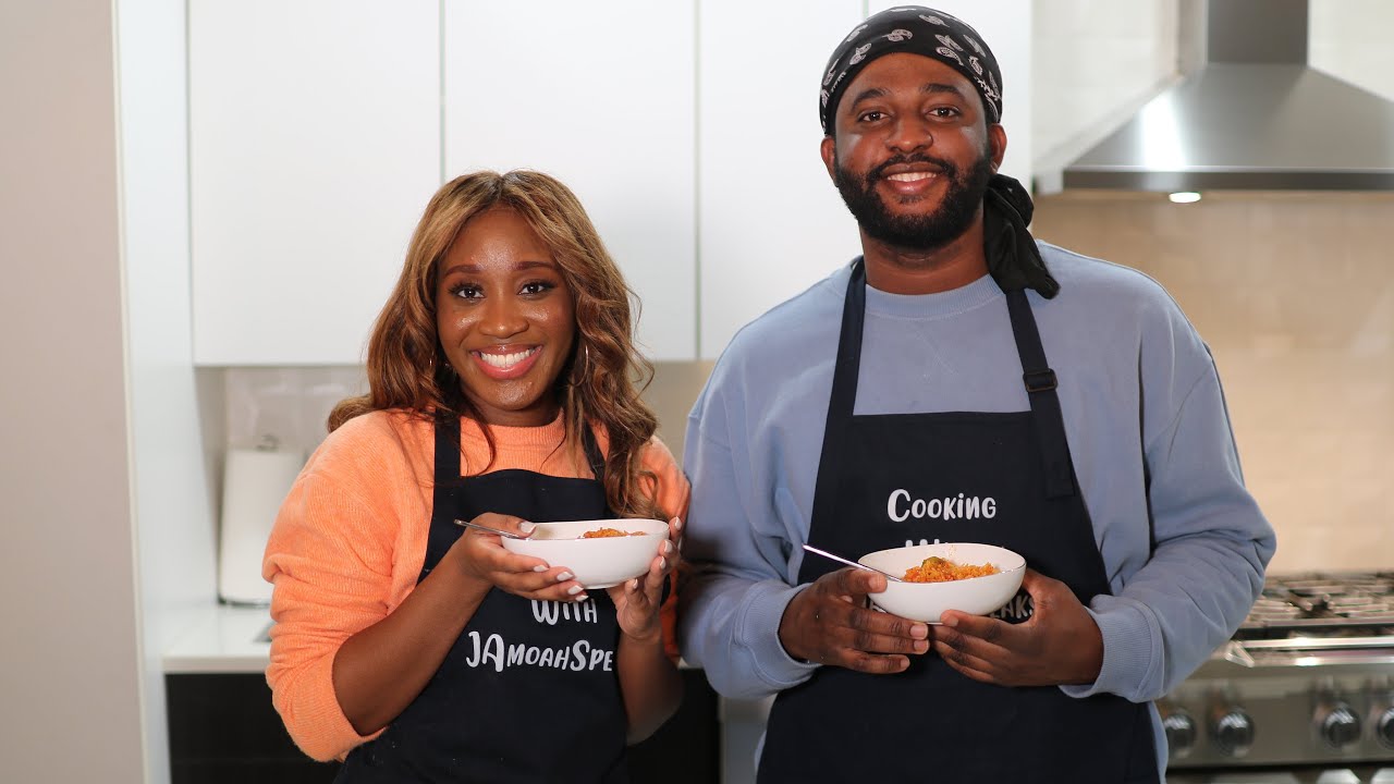 Cooking with JAmoah Speaks Episode 4 with Fritz Oakley | Ghanaian Jollof Rice