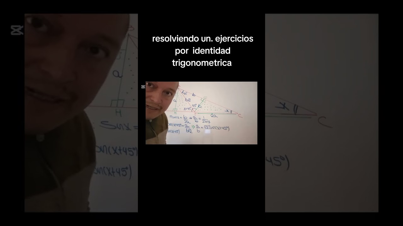 Resolviendo un ejercicio de construcciones geometricas por identidad trigonometrica 