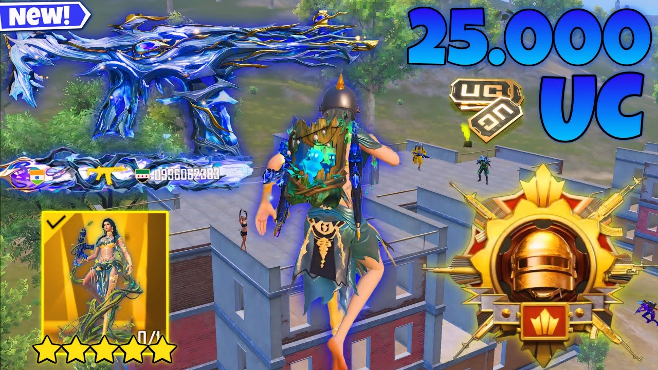 25,000UC😍 NEW BEST LOOT GAMEPLAY with WITHERBLOOM PRODIGY SET🔥 PUBG MOBILE - BGMI 