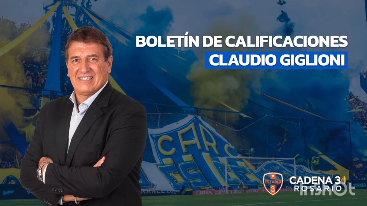 Boletín de Calificaciones Rosario Central 1 - 0 Platense (Claudio Giglioni en Cadena 3 Rosario)