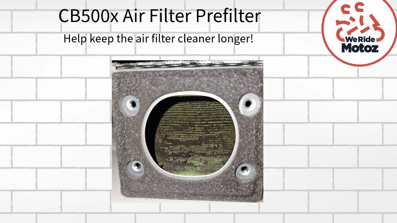 2022 CB500X Prefilter on Air filter - Custom Adapter