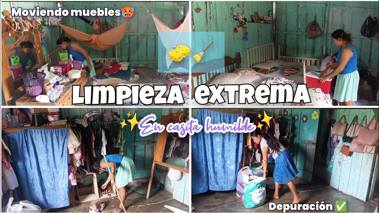 LIMPIEZA SUPER EXTREMA🧽🧹 EN CASA DE MI MAMA 🏡| Desastre total 😱 en el cuarto de las niñas ✨