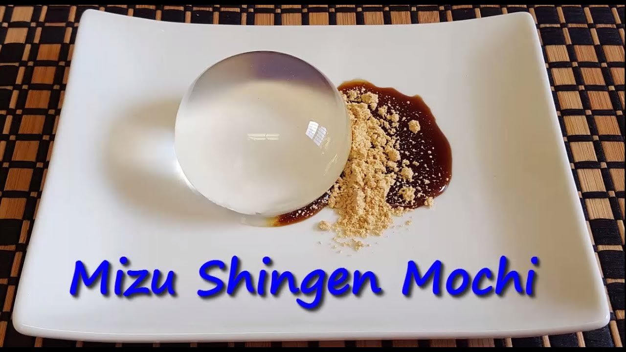 Mizu Shingen Mochi, receta. Raindrop cake.