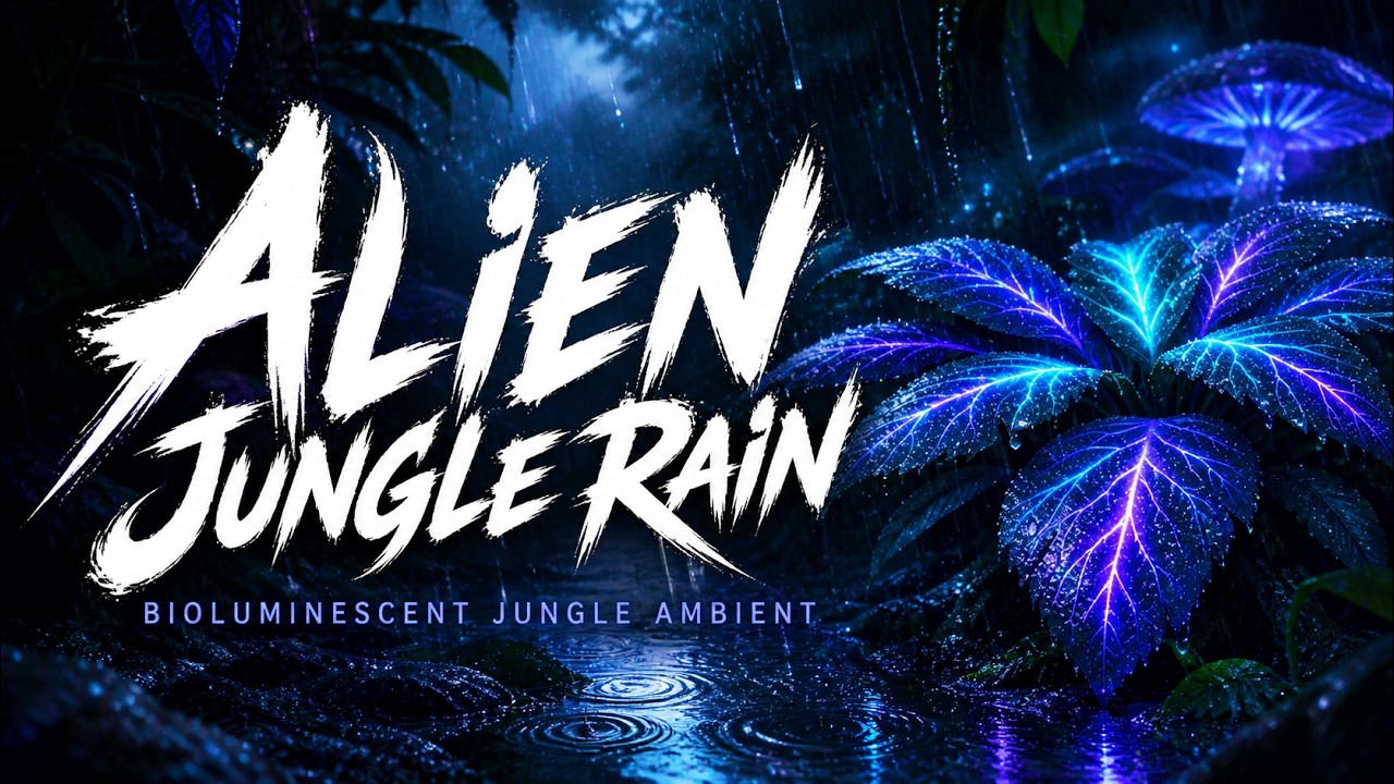 015 ALIEN JUNGLE RAIN | Bioluminescent Jungle Ambient | ZAYVERO CHRONICLES