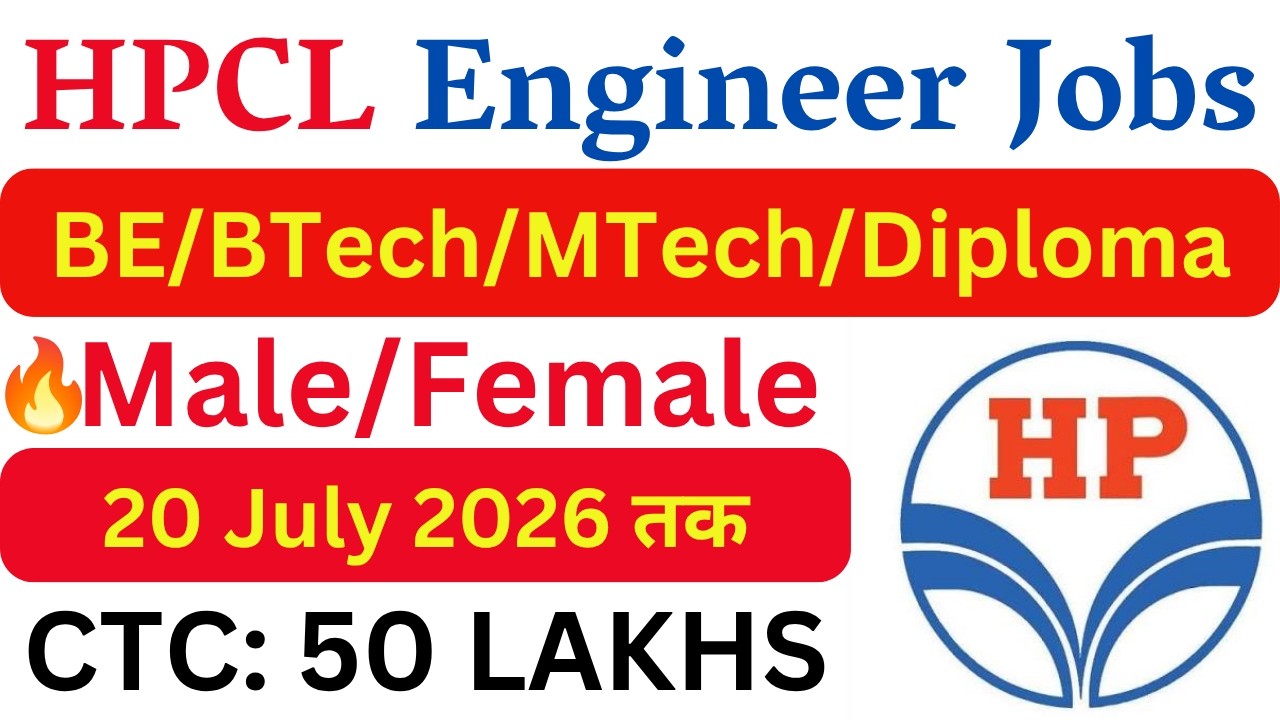 Hindustan Petroleum (HPCL) New Engineer Vacancy 2026 | Latest Government Engineer Jobs | HPCL JOBS |