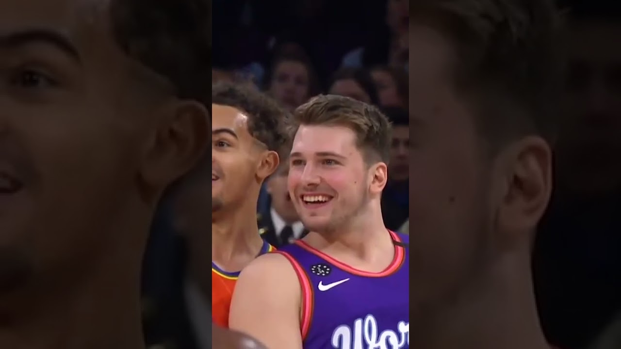 A Wholesome Moment Between Trae And Luka #nba #shorts