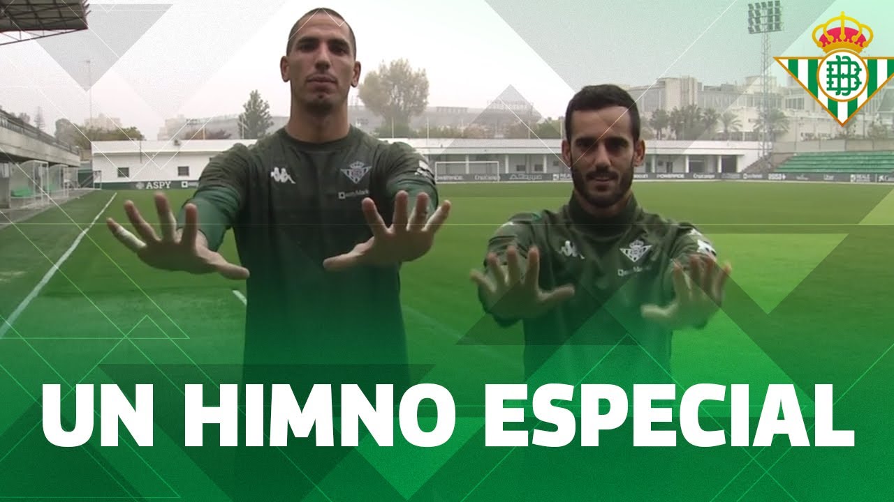 ¡Así cantan nuestros jugadores el himno del Real BETIS en lenguaje de signos! ♿💚👏