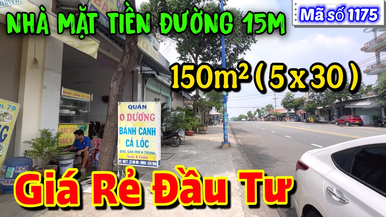 Nh&agrave; Mặt Tiền B&igrave;nh Dương Trục nhựa 15m. Gi&aacute; Tốt cho Đầu Tư. Dt : (5m x 30m)
