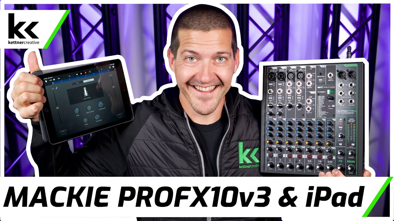 Как подключить Mackie ProFX10v3 к iPad