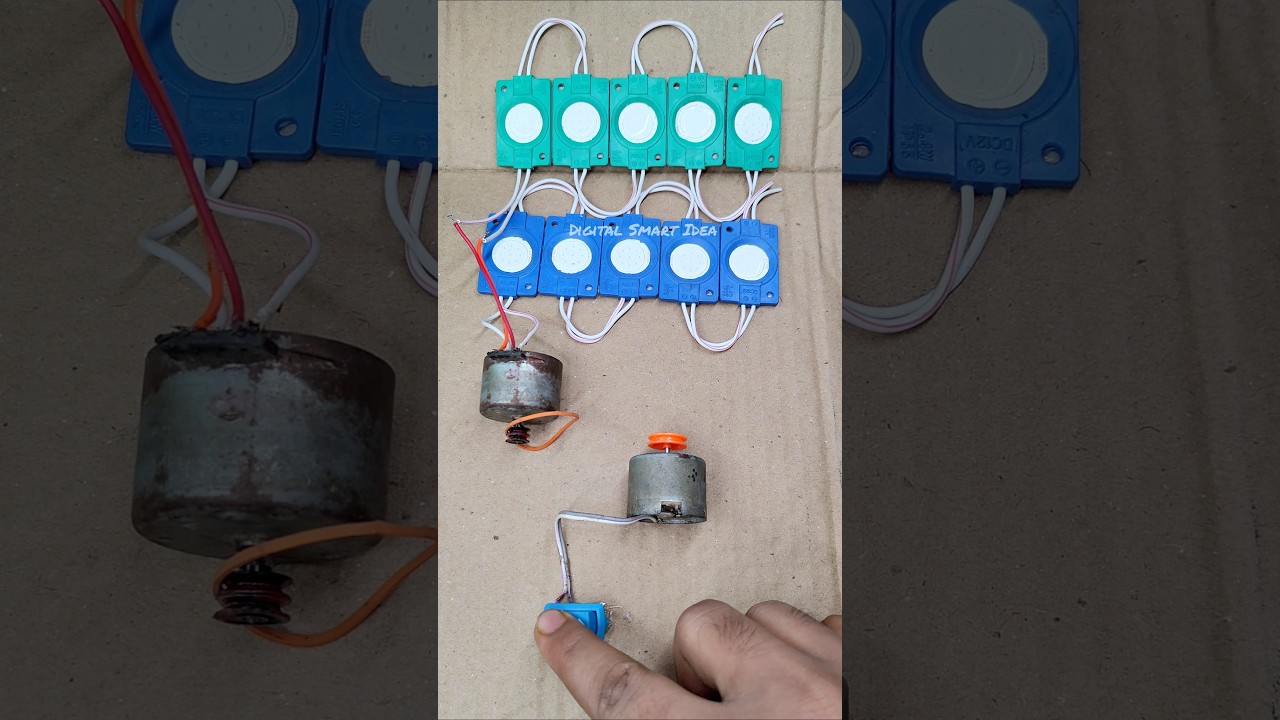 Mechanical Energy to Electricity | DIY Generator Setup