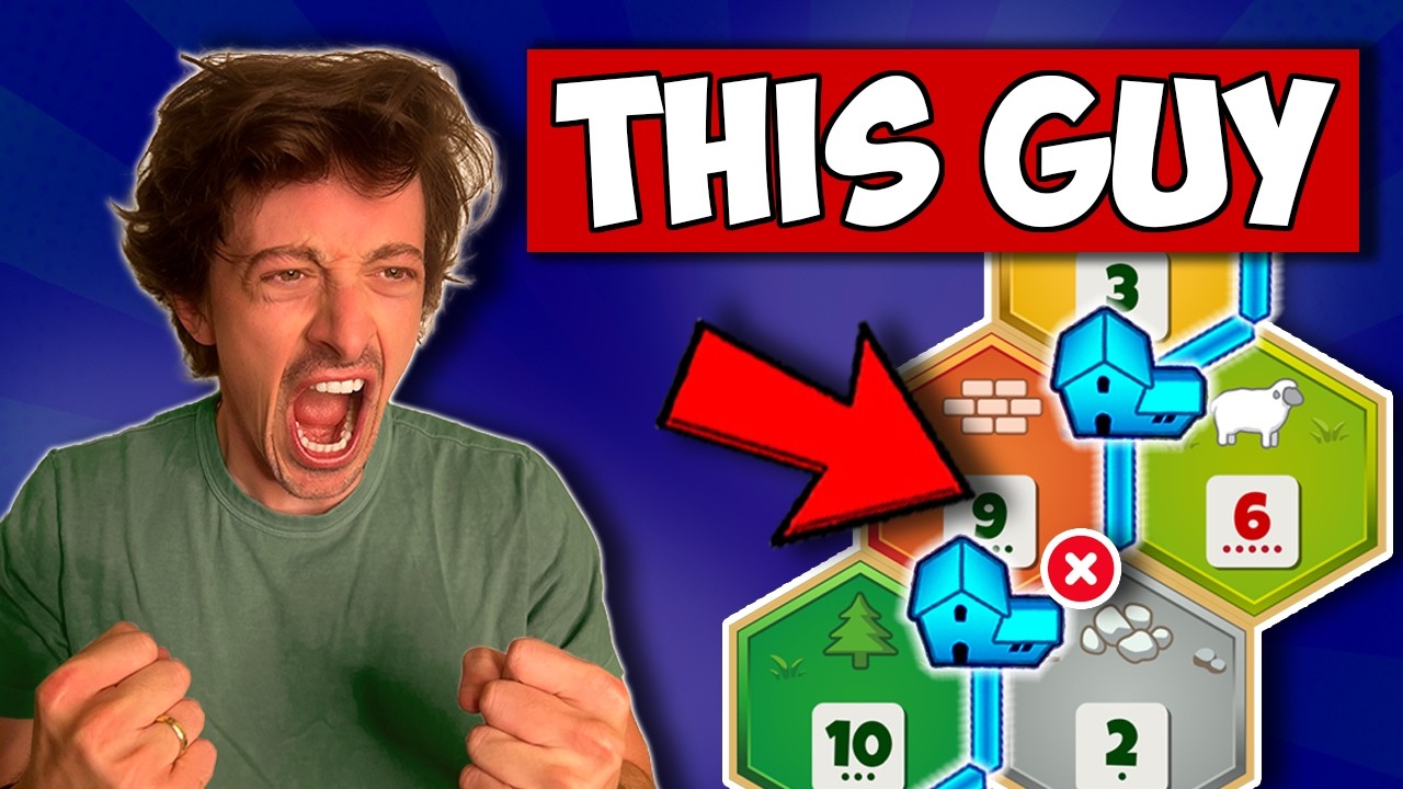 The Most INSANELY Frustrating Catan Opponent Of All Time. Sheesh!