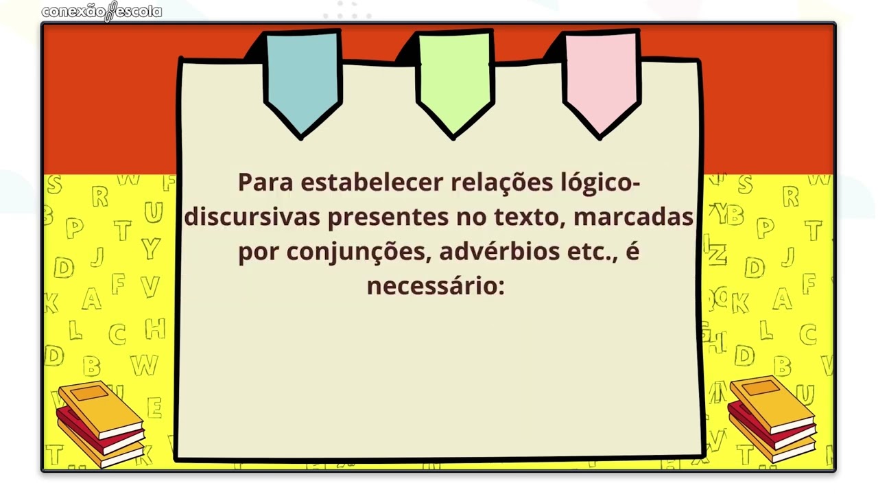 Videoaula 8 - D12 - Estabelecer relações lógico-discursivas presentes no texto, marcada... - 5º Ano