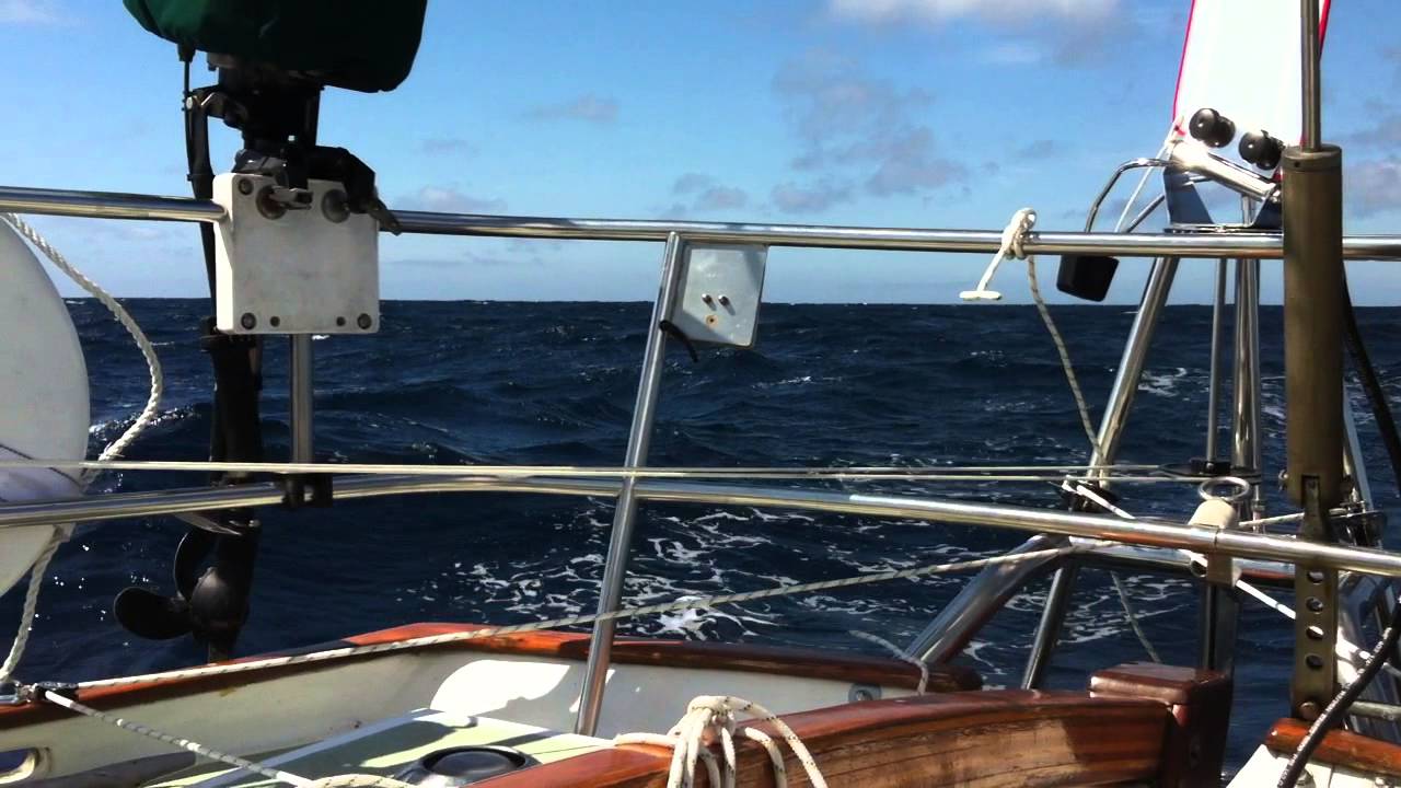 Cape George Cutter 36 Sailing with Monitor Windvane