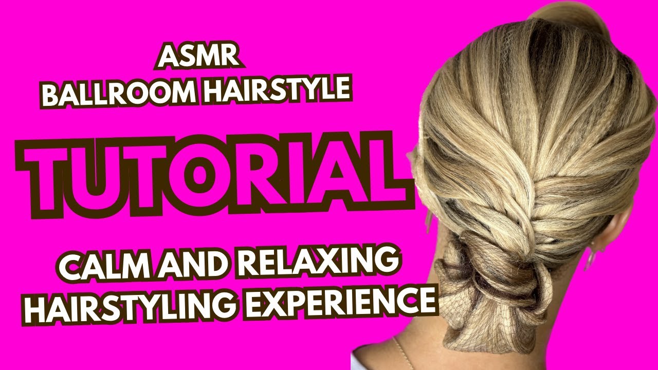 [ASMR] Ballroom Hairstyle  | Crimping  Hair  | Brushing Hair  | Original Sound | No Talking