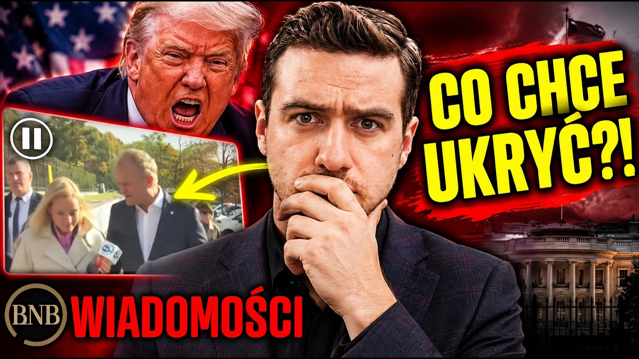 AFERA w Koalicji! Tusk UCIEKA Przed Dziennikarką Po PYTANIU o Trumpa?