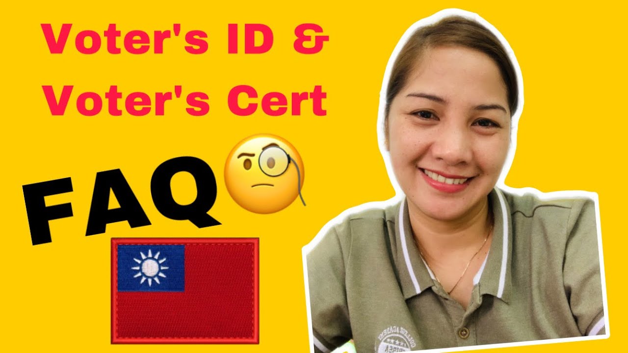 FQAs about Voter's cert &Voters ID . #taiwan | #votersregistration | #teco