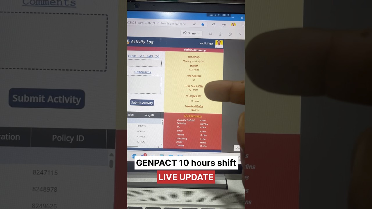 Genpact 10 hours shift? Live Update🥲