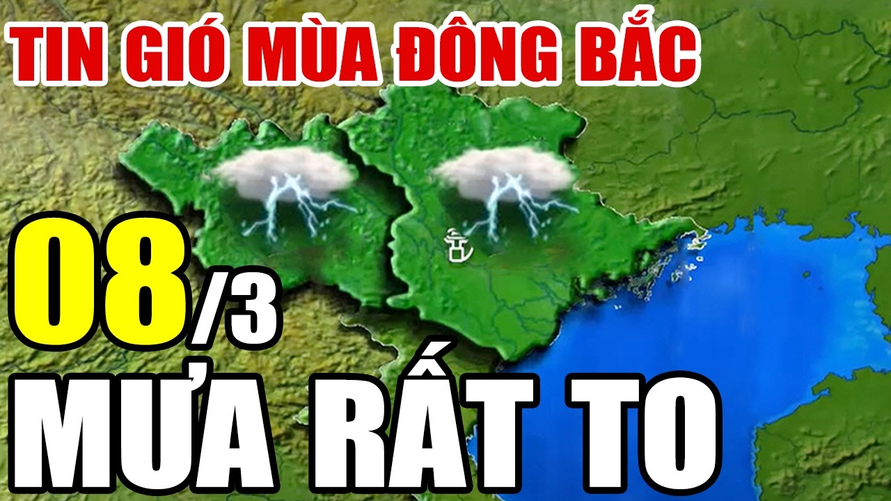 🔴[Trực Tiếp] Dự báo thời tiết hôm nay và ngày mai 8/3/2026 | dự báo thời tiết 3 ngày tới