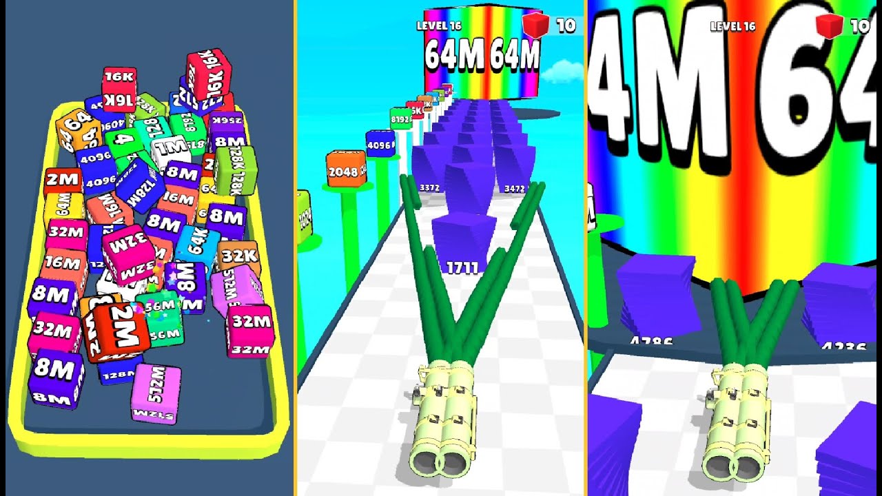 Gun Up 2048 - Max Level World Record 100.00%