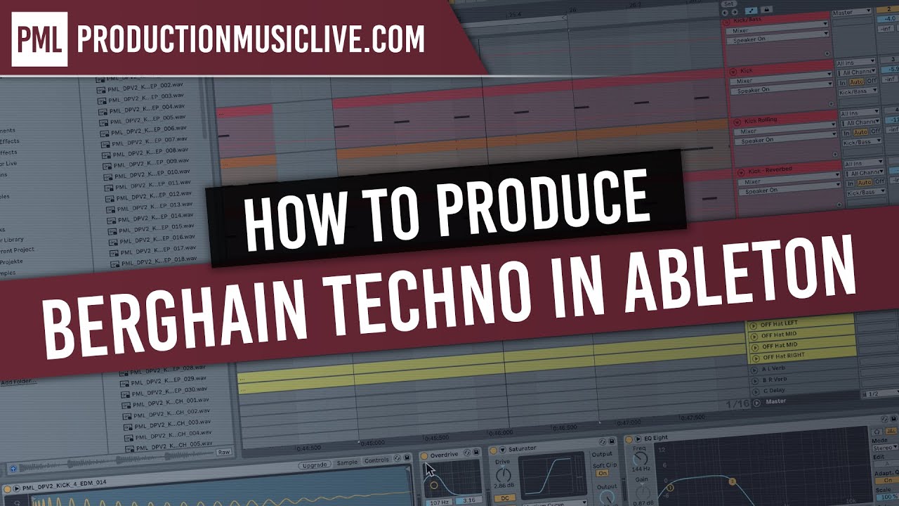 Berlin Berghain Techno Warehouse Track with Ableton Live (Full Tutorial Walkthrough)