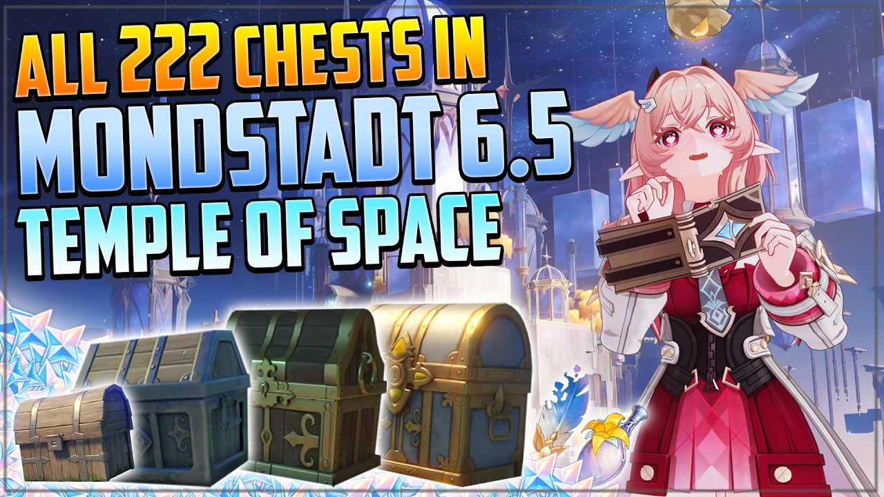Guide to ALL Chests in Temple of Space | Mondstadt | Genshin Impact 6.5