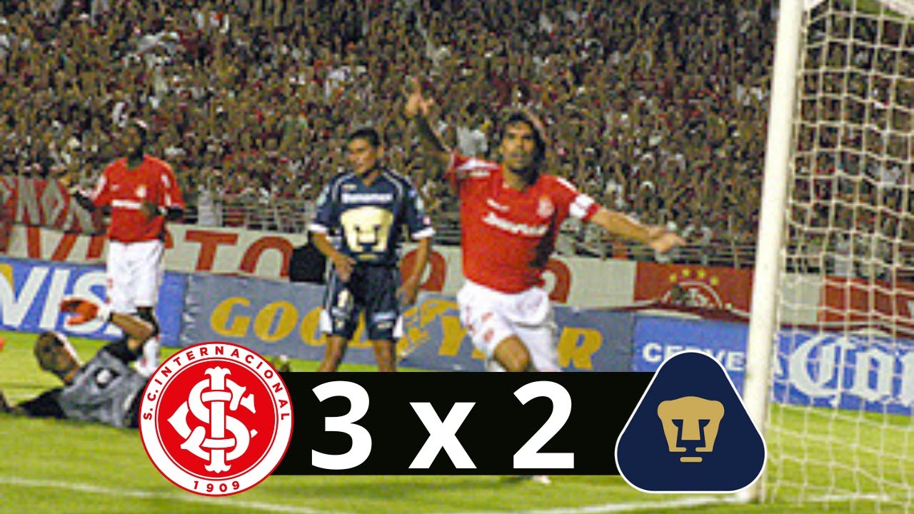 JOGO MEMOR&Aacute;VEL - Inter 3 x 2 Pumas - Virada com gol de Gabiru - Libertadores 2006