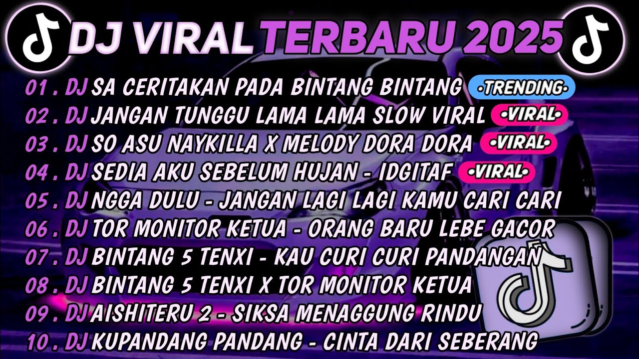 DJ TIKTOK TERBARU 2025🎵DJ SA CERITAKAN PADA BINTANG BINTANG-JAUH KO PERGI🎵DJ JANGAN TUNGGU LAMA LAMA