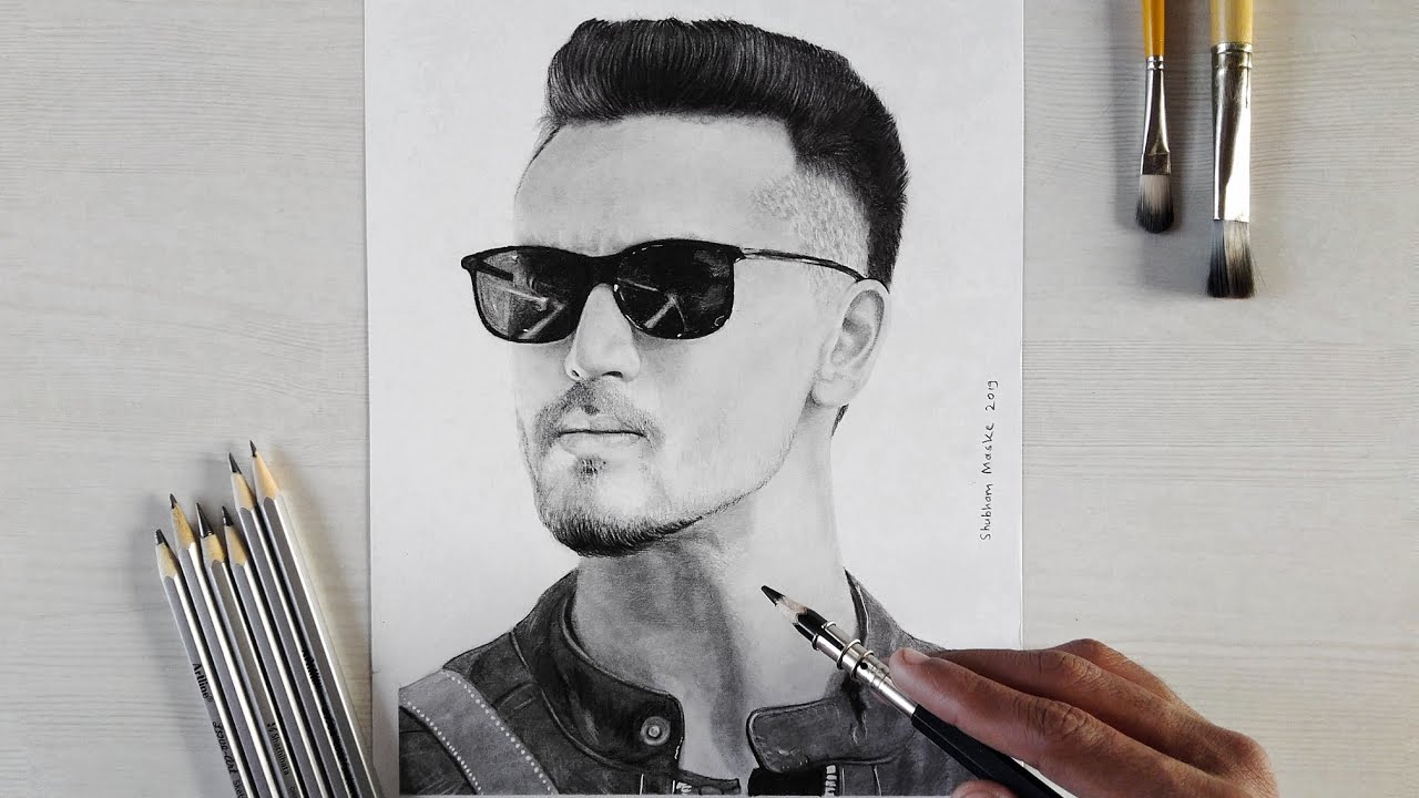 Drawing Tiger Shroff | Shubham Maske ArtStudio
