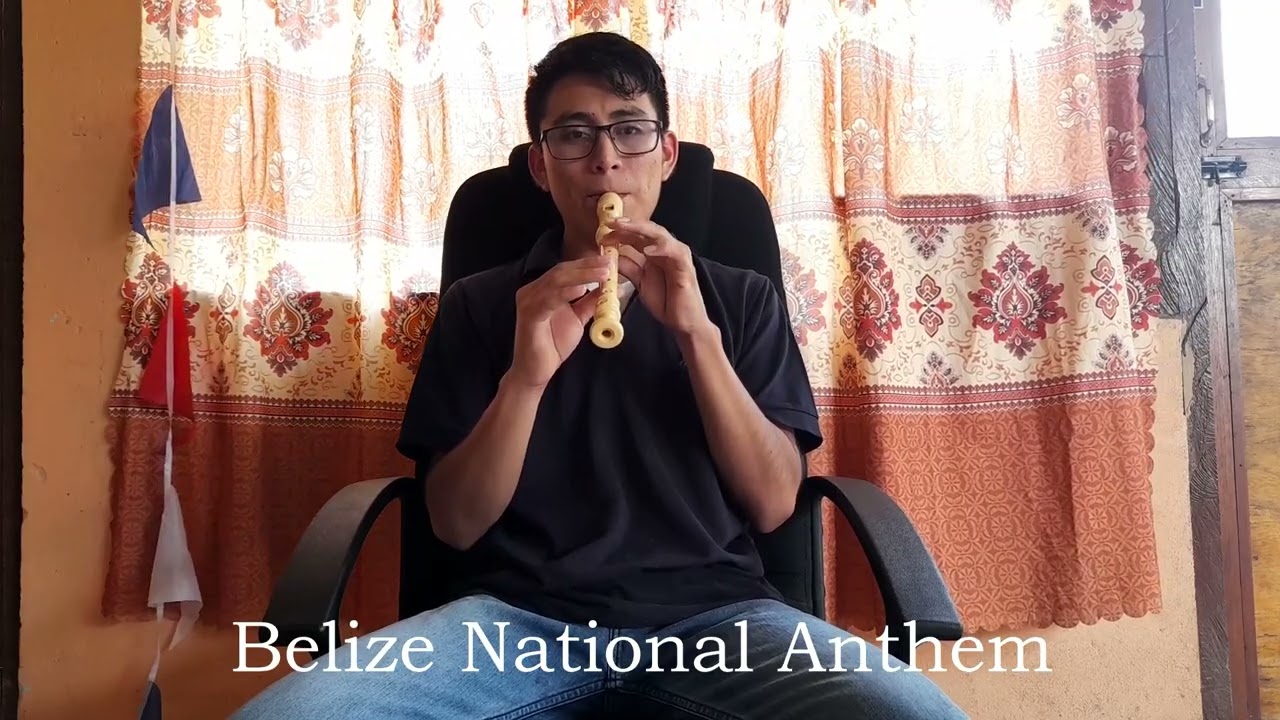 Belize National Anthem - Land of the Free - Cover by Ryan Tzib with Recorder Flute