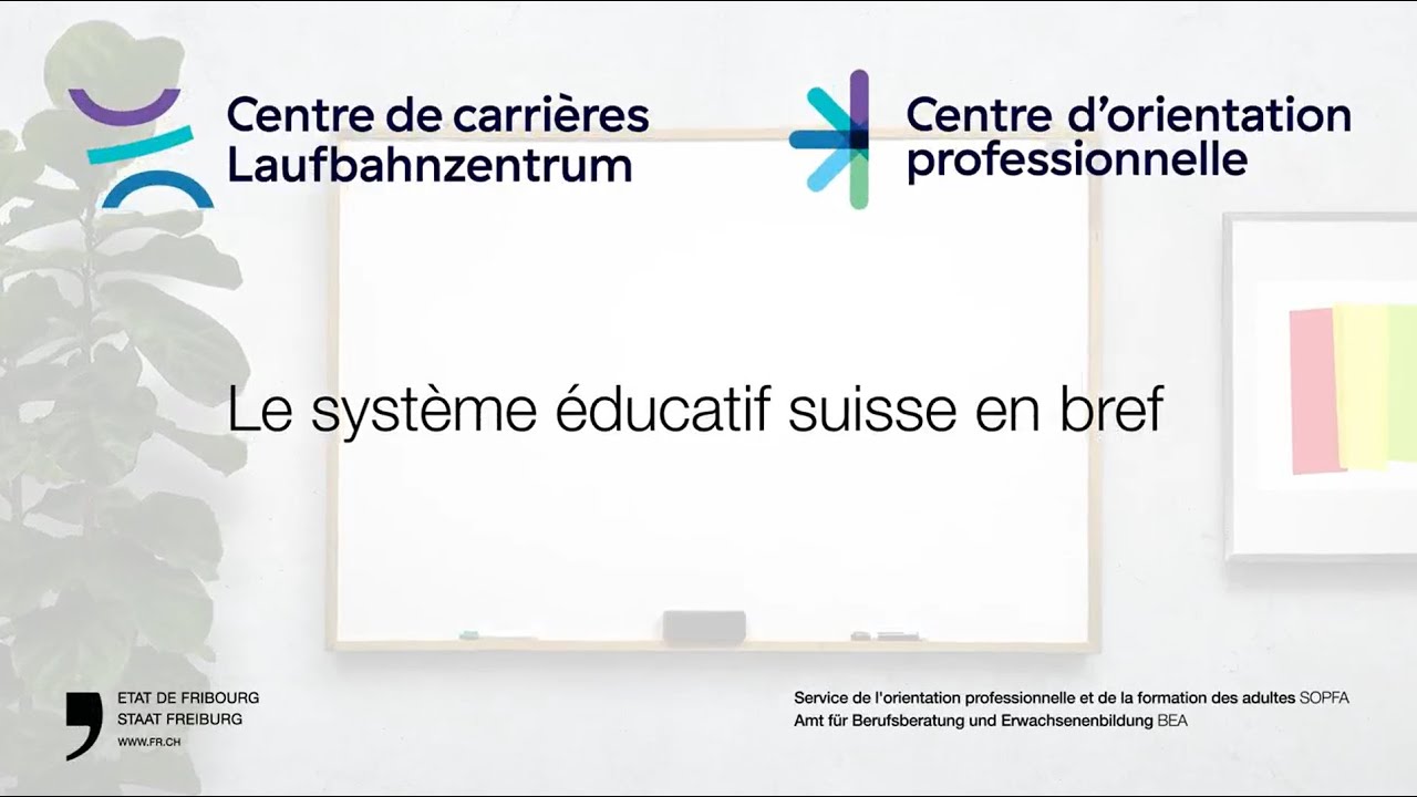 Le Syst&egrave;me &eacute;ducatif suisse en bref