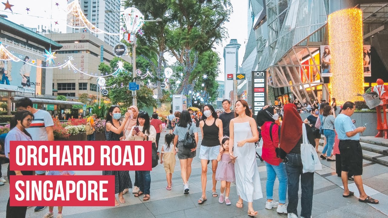 🇸🇬 🎄Orchard Road Christmas Walking Tour | Singapore Christmas Lights 2022 [4K HDR]