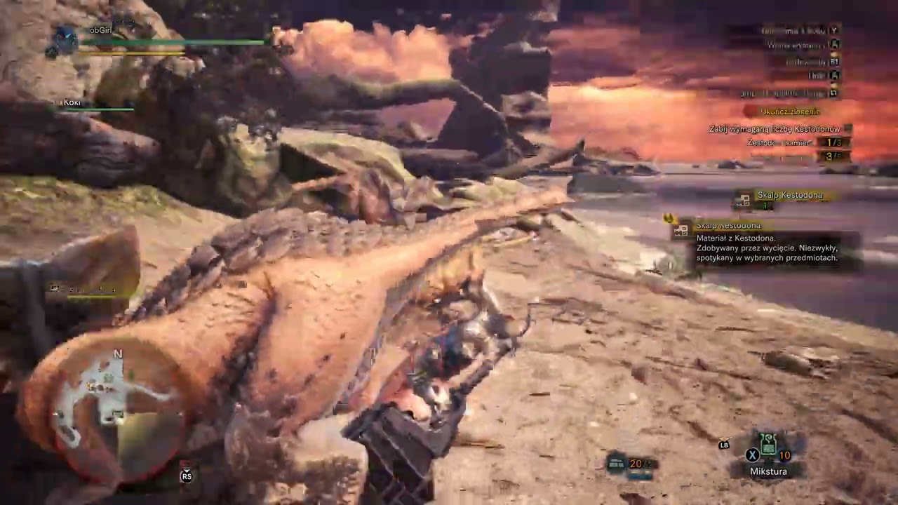 Monster Hunter World Part 2 - Zabij wymaganą liczbę Kestodonów/Upoluj Wielkiego Jagrasa/Ekspedycja