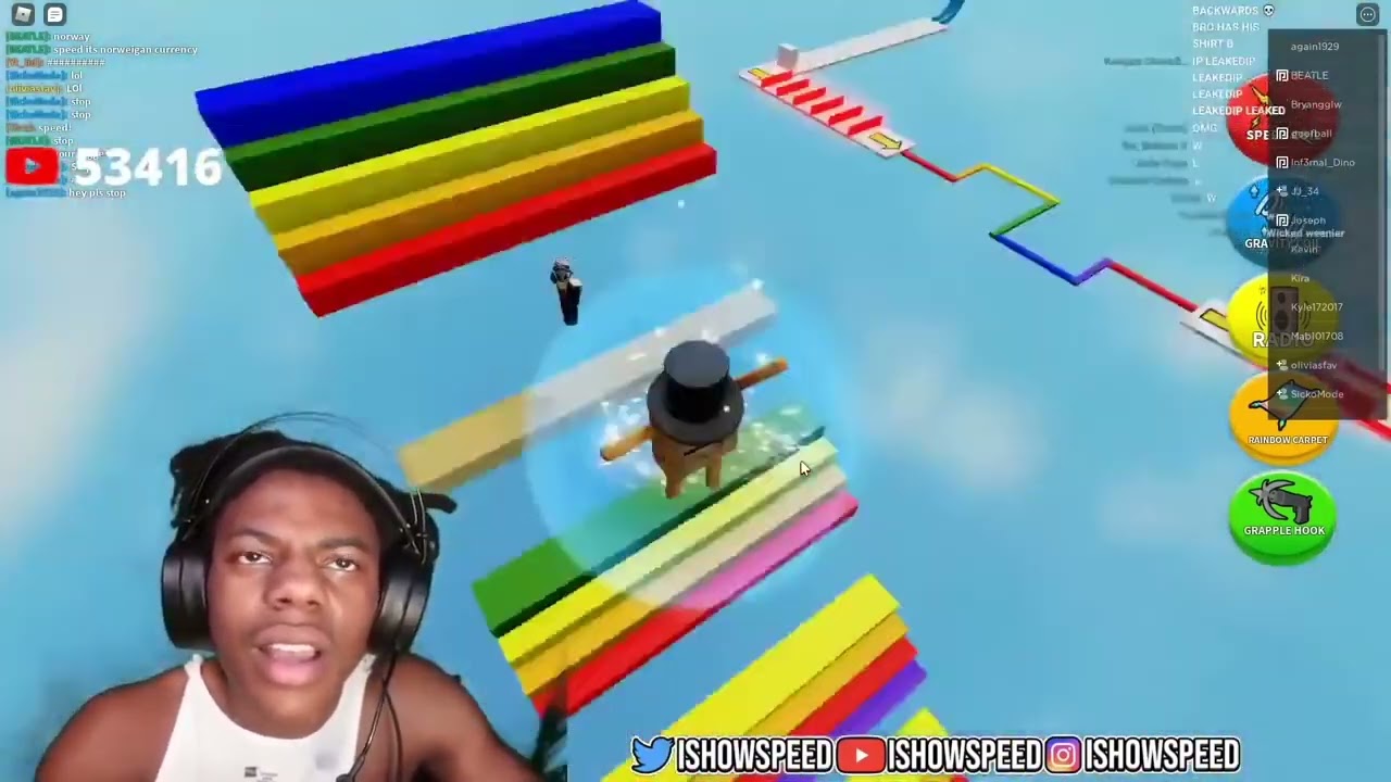 IShowSpeed Plays Roblox Easy Obby 🤣😂