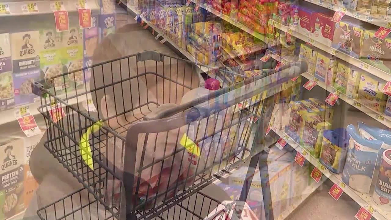Shoppers hit the grocery store days after winter snowstorm
