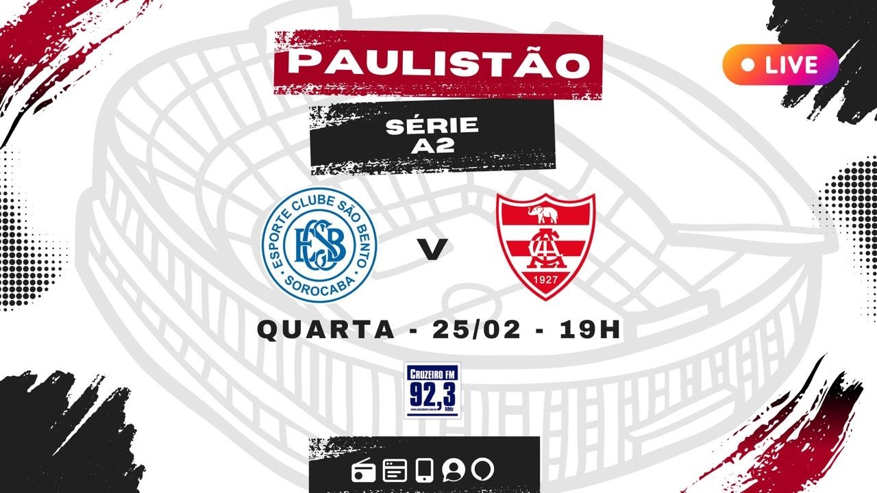 AO VIVO || SÃO BENTO X LINENSE   || CAMPEONATO PAULISTA - SÉRIE A2 25/02/2026 - RODADA 13
